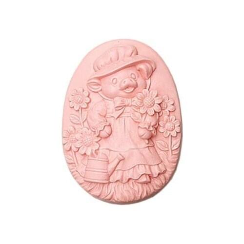 Bear mom handmade soap mold silicone mold