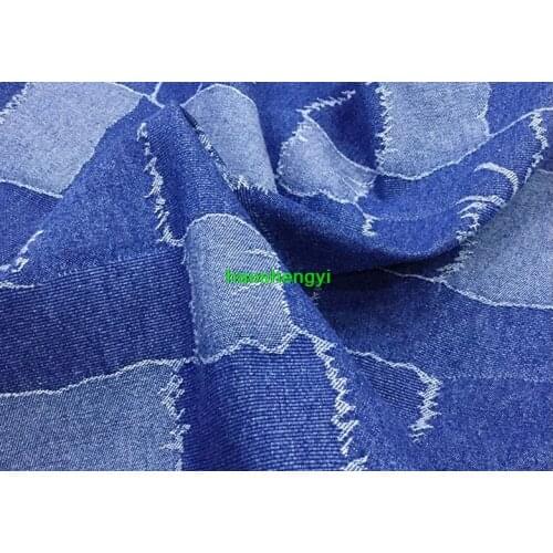 Fashionable cotton jacquard mid-grid wash cloth, dress pants twill garment fabric