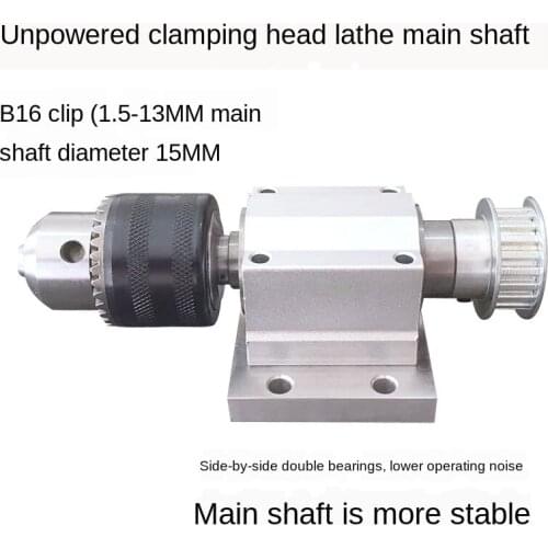 Unpowered B16 Chuck Lathe Spindle, Tailstock, DIY Lathe, Drilling