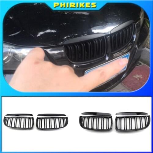 Car Front Kidney Replacement Grilles For BMW 3 Series E90 E91 320i 323i 328i 335i 2005 2006 2007 2008 Racing Grill Hood Eyelids