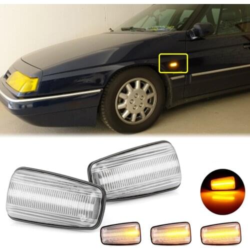 Pair Turn Signal Lamp LED Dynamic Side Marker Repeater Light for Peugeot 106 306 406 806 EXPERT 1 2 PARTNER Car Styling