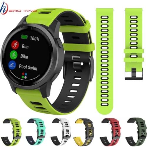 Vivoactive3 Correa Watchband Strap For Garmin Vivoactive 4 3 /Venu soft Silicone wrist Band Bracelet for Forerunner 245 245M 645