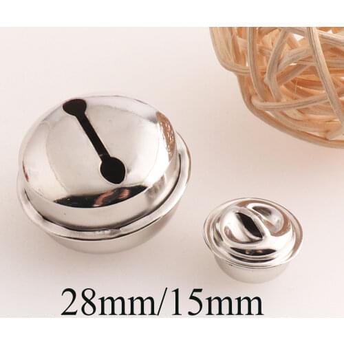 30 pcs Silver Christmas Jingle Bell Christmas Bells,Durable Jingle Bells,Pet Collar Bells Jingle-28mm/15mm-jingle bell ornament
