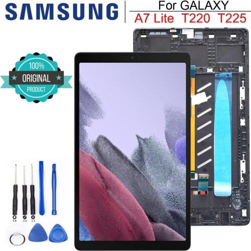 Original 8.7 inch For Samsung Tab A7 Lite 2021 SM-T220 SM-T225 T220 T225 Touch Screen LCD Display Digitizer Glass Panel Assembly
