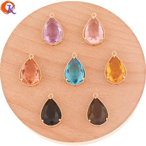 Cordial Design 50Pcs 15*23MM Jewelry Accessories/Crystal Pendant/Hand Made/DIY Making/Drop Shape/Earring Findings/Pendant