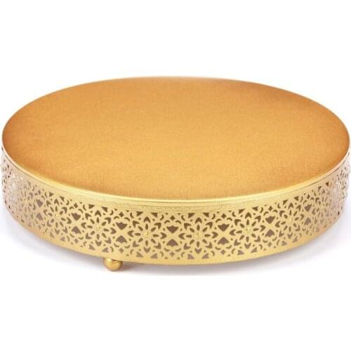 Wedding Cake Stand Decoration Party Mirror Tray Dessert Electroplate Gold Cupc ake Table Home Display Tools