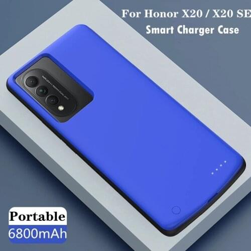 KQJYS 6800mAh Battery Case For Huawei Honor X20 SE Battery Charger Case External Power Bank Charging Cover Case For Honor X20 SE