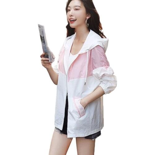 Womens Short Sun Protection Clothing 2020 Summer New Sun Protection Shirt Korean Loose Casual Wild Anti-UV Jacket Plus size 354