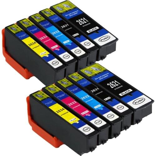 10 Compatible ink cartridge For EPSON T2621 T2635 Premium XP 700 710 720 510 600 605 610 615 620 Printer