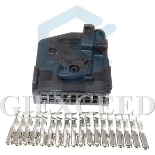 18 Pin Car Air Conditioning Panel Plug Auto Amplifier Wire Female Socket 1-1355350-1 1-1355349-1 For VW BMW