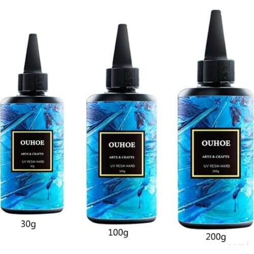 30/100/200g Ultraviolet Resin Hard Glue Curing UV Gel DIY Jewelry Crafts Making Casting Coating Accessories