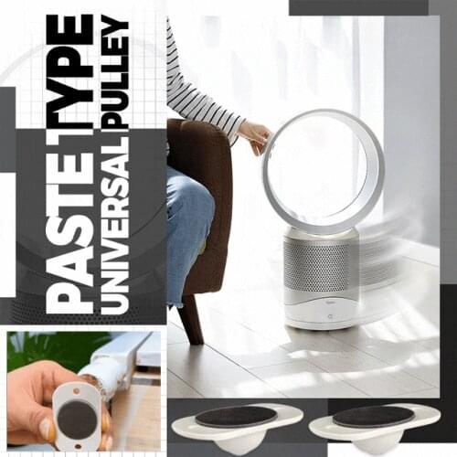 4Pcs/Set Paste Type Universal Pulley Adhesive Swivel Casters Universal Furniture Wheel Castor Roller For Platform Trolley