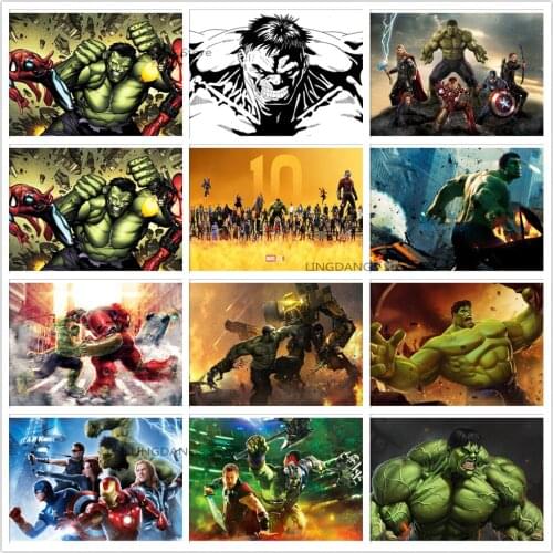 5d Diy Diamond Painting Disney Art Hulk Marvel Superhero Movie Diamond Mosaic Embroidery Cross Stitch Full Drill Home Decor Gift