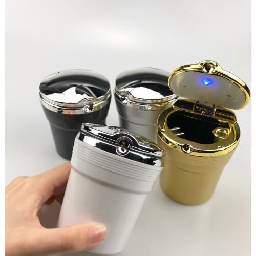 Car LED Blue Light Cigarette Ashtray for Saturn Astra Aura Ion Outlook Vue For Hummer H1 H2 H3 H3T H5 H6