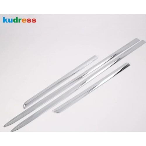 Car Side Door Body Trim For Ford Focus 2019 2020 ABS Chrome Car Styling Strip Molding Stream Panel Bumper Hoods Accessories