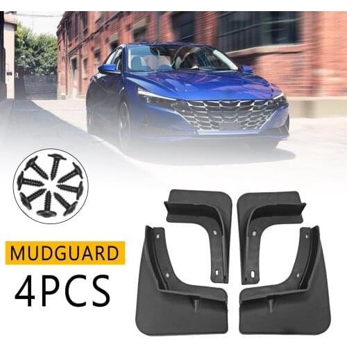 Car Accessories Protector Front Rear Mud Flap Mudguards Scuff Plate Guard Splash Styling for Hyundai Elantra 2020 2021