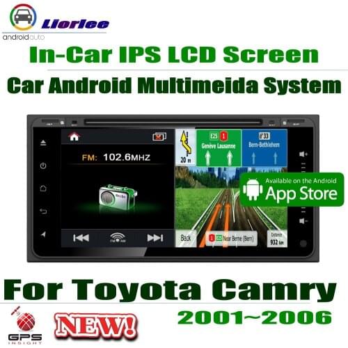 Car Android Player For Toyota Camry / Daihatsu Altis 2001-2006 7" IPS LCD Screen GPS DVD CD Navigation System Radio Audio Video