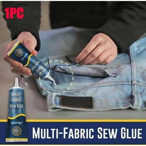 Home Glue Instant Fabric Leather Fast Drying Glue Ultra-stick Sew Glue Kit Secure Stitch Liquid Sewing Supplies Universal Glue