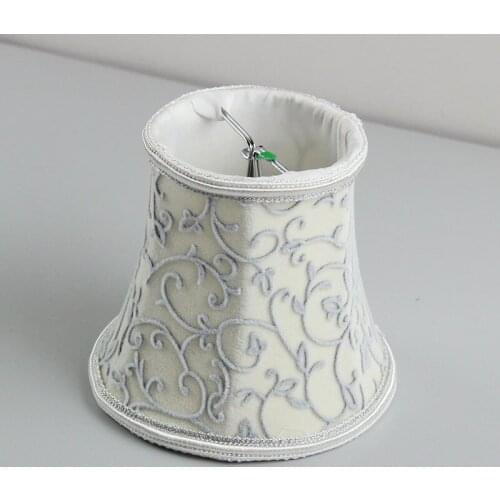 Flannel fabric wall lamp shades covers, Chandelier Mini LampShade, Clip On