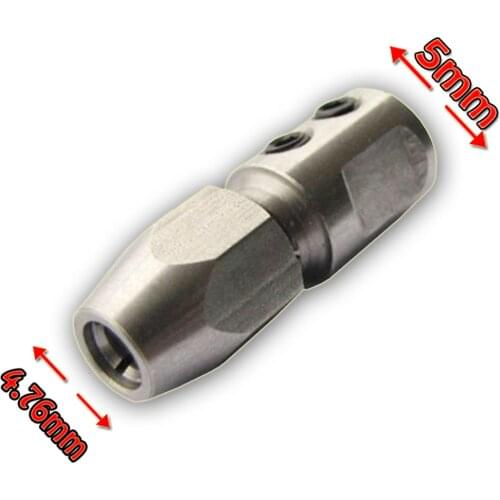 Flex Collet Coupler for 5mm Motor Shaft and 4.76mm (3/16") Flex Cable Rc Boat
