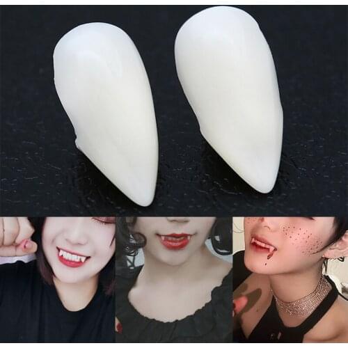 2021 Vampire Girl Simulation Dentures Props Resin Technology Halloween DIY Decorations Party Costume Props Fear Adult Masquerade
