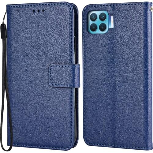 Leather Wallet Case for On OPPO F17 Pro Flip Case Reno4 F Lite Capa Phone Bag for OPPO A93 4G Cover Card Slot Funda