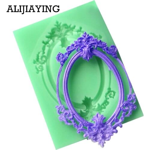 M1020 DIY Sugarcraft Newest Frame silicone mold fondant mold cake decorating tools chocolate gumpaste mold