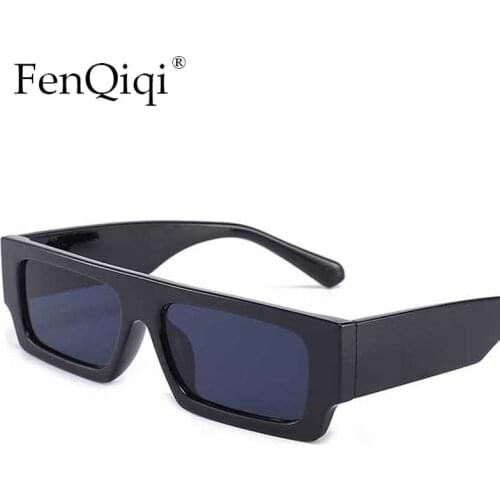Retro Small Square Sunglasses Black Big Frame Eyewear Oculos Gafas De Sol Candy Rectangle Decoration Glasses
