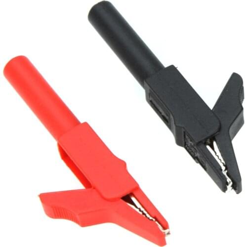 1 Pair C27258 Multifunctional Aligator Clip Insulative Full Protective Crocodile Clip for Multimeters Electronic Diagnostic-tool