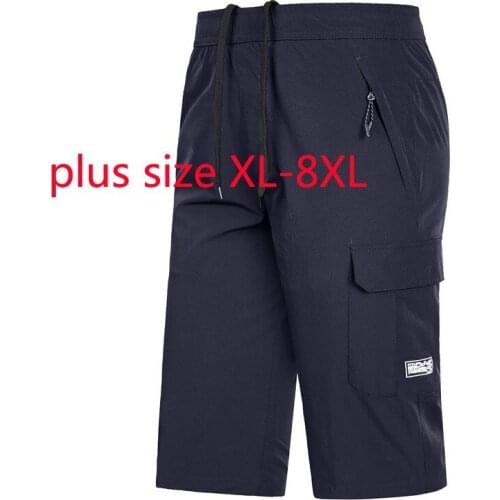 New Arrival Fashion Super Large Men Casual Shorts Elastic Waist Summer Mens Plus Size XL 2XL 3XL 4XL 5XL 6XL 7XL 8XL