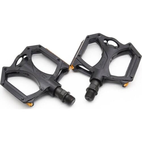 Flat Bike Pedals Aluminum Alloy MTB Road Bike Pedal 2DU Bearing Ultralight Pedal Mountain Bicycle Accessories With Reflector