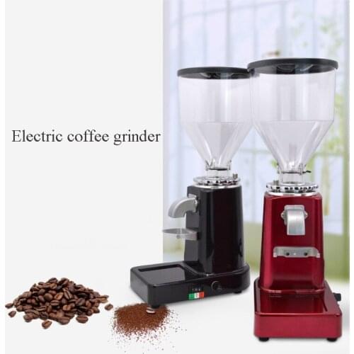 Commercial household desktop Italian coffee grinder red black coffee bean cocoa mill grinding machine coffee milling machine