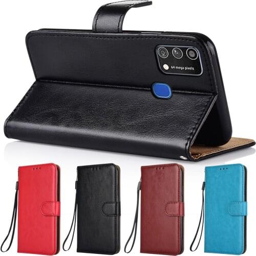 Luxury Wallet Leather Case for Samsung M31 M30 M21 M10 A10 A20 S A10e A20e A11 A12 M11 M12 A01 M01 Core F41 M51 M40 M20 Cover