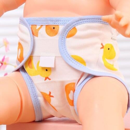 Toddler Baby Cartoon Print Cloth Diapers 2021 New Fashion Infant Girls Boys Reusable Diapers Panties Bebes Cotton Soft Underwear