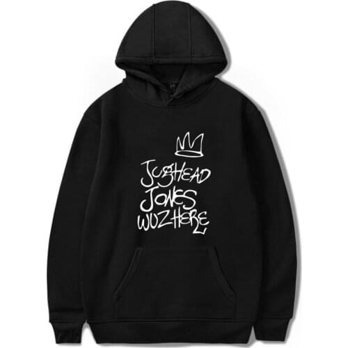 Men Riverdale Hoodies Jughead Jones Wuz Here Female Women Sweatshirts Hoody Pullovers Harajuku Streetwear Hoody Clothes