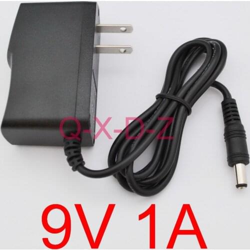 100PCS High quality AC 100V-240V Converter Switching power adapter DC 9V 1A 1000mA Supply US Plug DC 5.5mm x 2.1mm