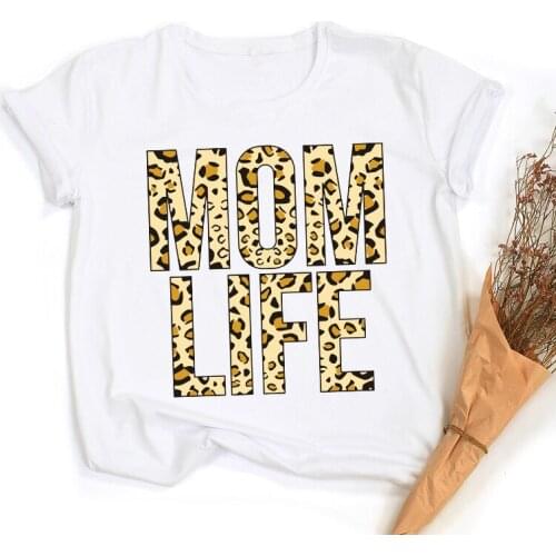 Female Short Sleeve Round Neck Aesthetic Vintage Tops Women Summer T-shirts Harajuku Mom Life Letter Print Clothes