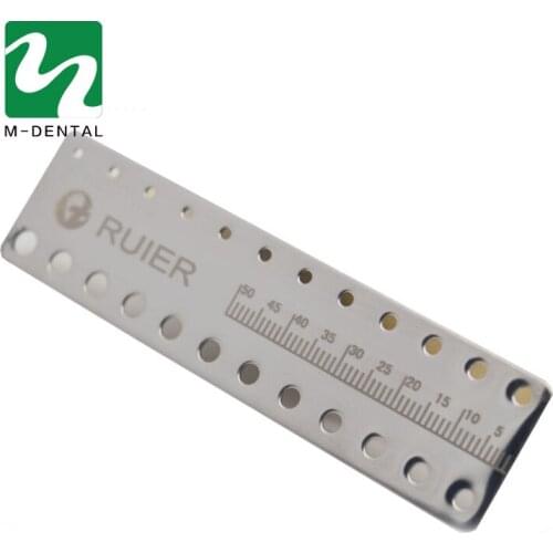 1 pc Dental Endodontic Span Measure Scale Ruler Stainless Steel Dental Endo Ruler