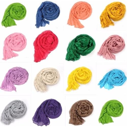 160*80cm dyed cheesecloth Gauze net wrap,baby to maternity,photography props Large frilled wrapped scarf