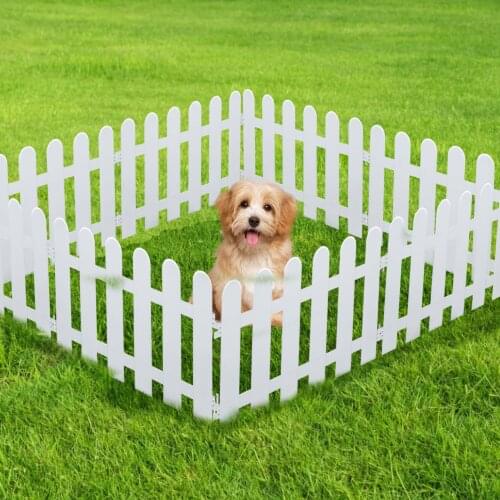 5pcs Plastic Fence Courtyard Indoor Garden Fence Kindergarten Flower Garden Vegetable Small Fence DIY Christmas Decoration