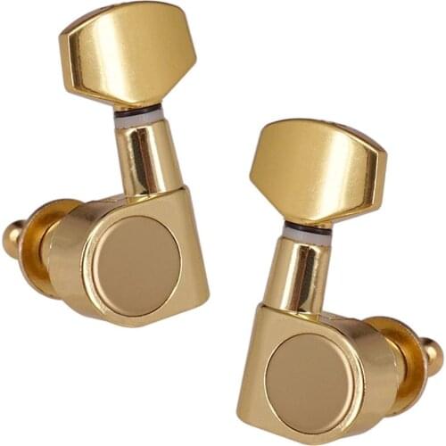 6x Guitar Closed String 3R3L Tuning Keys Tuners for Folk Guitar Replacement