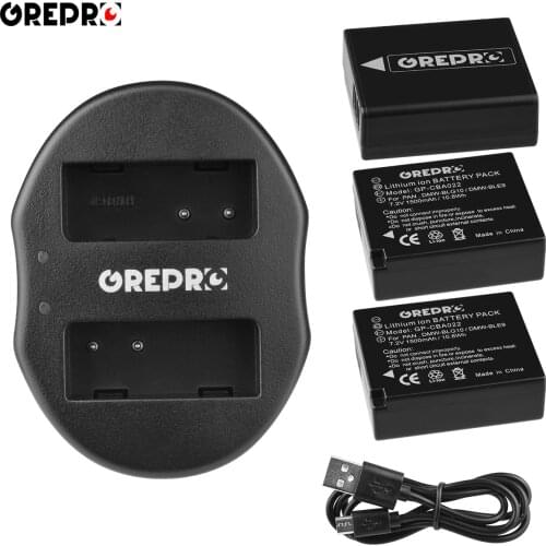 1400mAh DMW-BLG10 Battery and Charger kit for Panasonic DMW BLG10 BLG10E, Lumix DMC TZ100 TZ80 TZ90 GX80 GX9 GX7 LX100 Mark II