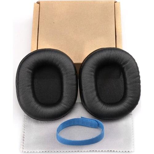 Ear Pad Cushion Black headphone Earpads for Audio Technica ATH-M40x M50 M50S M20 M30 M40 ATH-SX1 Leather Headphone Earpads