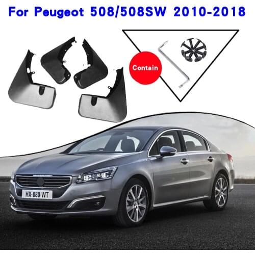 Car Fender Accessories For Peugeot 508 SW 508SW 2010-2018 Mudguards Splash Guards Fender Mudflaps Car Fender Mud Flaps