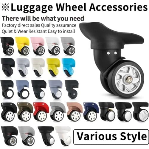Luggage wheel repair fitting suitcase maintenan password case equipment luggage replacement accessories black universal casters