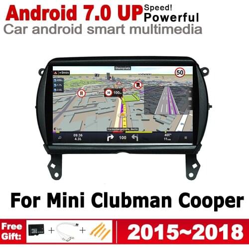 For Mini Clubman Cooper S D F54 2015~2018 Android 2 Din 7.0 up IPS car player original Style Autoradio gps navigation map WiFi