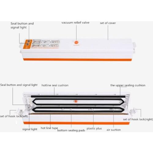 Hot Sale Portable Home kitchen Food Vacuum Sealer Machine Automatic Household handheld Vacuum Sealing Machine