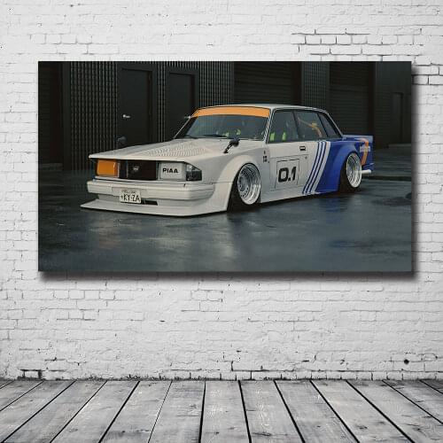 HD Printing Racing Art Canvas Painting Volvo 240 Front Living Room Bedroom Decoration Painting for Racing Fans