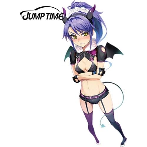 JumpTime 13cm x 5.8cm Kawii Maid Girl in Shinmai Maou no Testament Anime Cartoon Beauty Vinyl Car Window Bumper Laptop Decal JDM