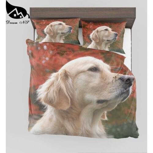 Dream NS 3D Bedding Set Dog Print Duvet Cover Set Bedcloth with Pillowcase Bed Set Home Textiles SMY047